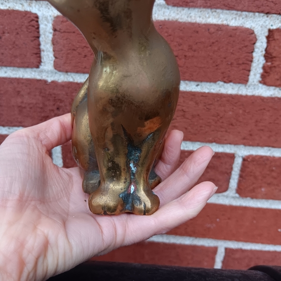 Vintage Brass Cat Figure - Picture 8 of 14